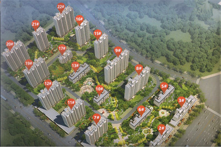 市中龙润花苑3室2厅1卫76.6m2简单装修